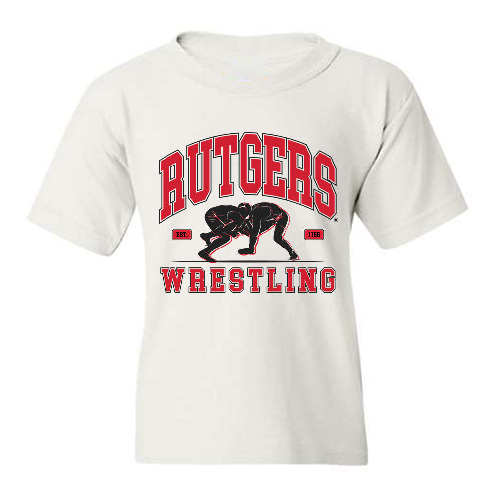 Rutgers - NCAA Wrestling : Andrew Clark - Generic Shersey Youth T-Shirt-0