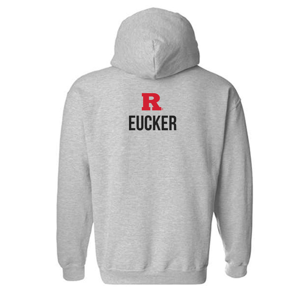 Rutgers - NCAA Women's Track & Field : Alianna Eucker - Sport Shersey Hooded Sweatshirt-1