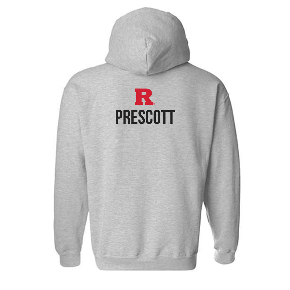 Rutgers - NCAA Women's Track & Field : Olivia Prescott - Sport Shersey Hooded Sweatshirt-1