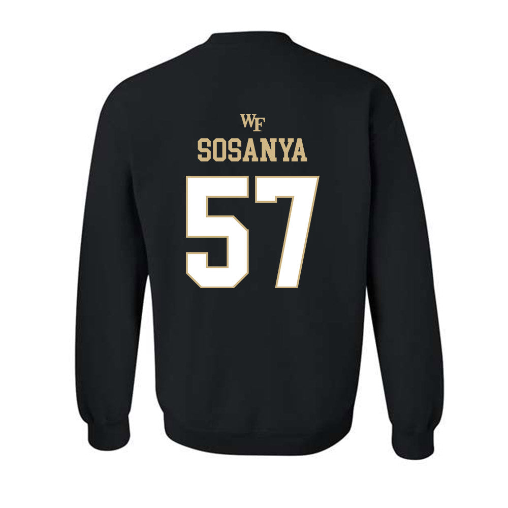 Wake Forest - NCAA Football : Joshua Sosanya - Sports Shersey Crewneck Sweatshirt-1