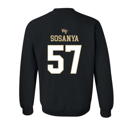 Wake Forest - NCAA Football : Joshua Sosanya - Sports Shersey Crewneck Sweatshirt-1