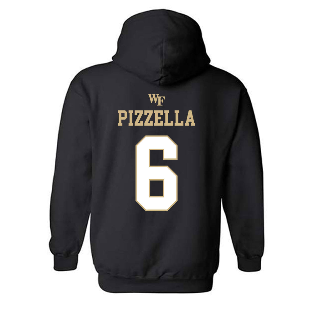 Wake Forest - NCAA Football : Steele Pizzella - Sports Shersey Hooded Sweatshirt-1