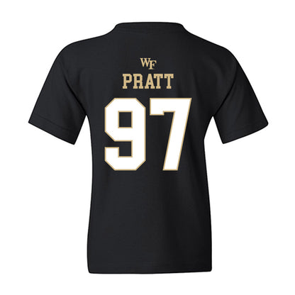 Wake Forest - NCAA Football : Josiah Pratt - Sports Shersey Youth T-Shirt-1
