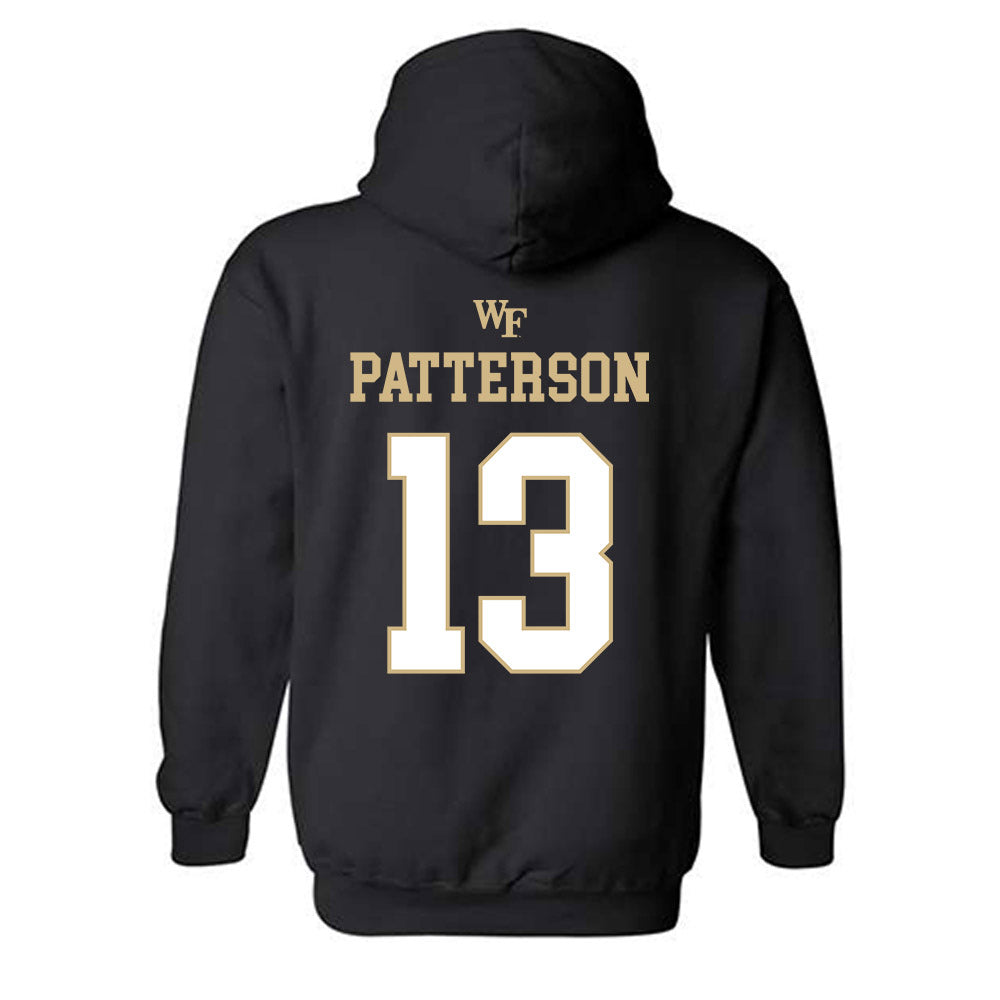 Wake Forest - NCAA Football : Davaughn Patterson - Hooded Sweatshirt Sports Shersey