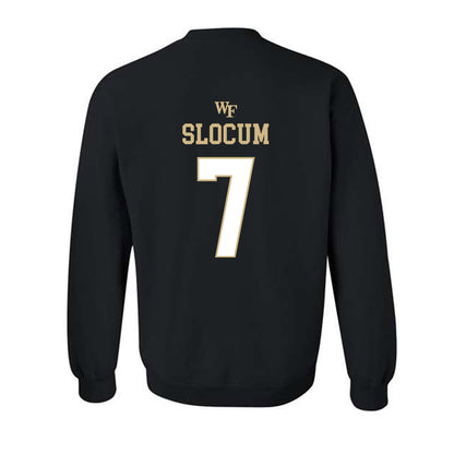 Wake Forest - NCAA Football : Evan Slocum - Crewneck Sweatshirt Sports Shersey