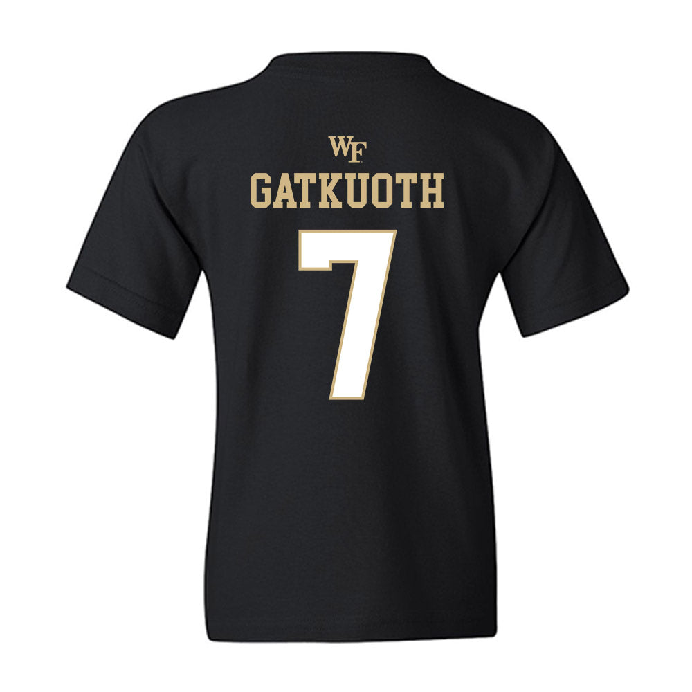 Wake Forest - NCAA Football : Nuer Gatkuoth - Sports Shersey Youth T-Shirt-1