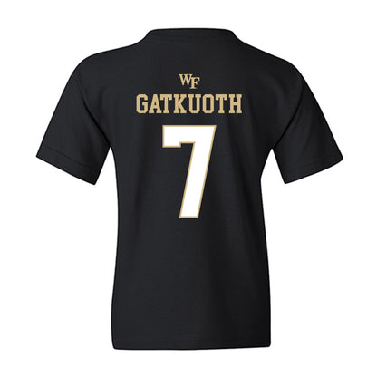 Wake Forest - NCAA Football : Nuer Gatkuoth - Sports Shersey Youth T-Shirt-1