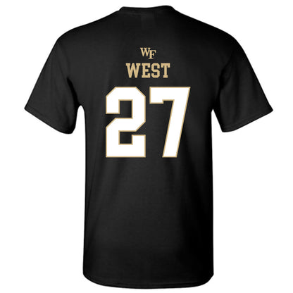Wake Forest - NCAA Football : Travon West - Sports Shersey T-Shirt-1