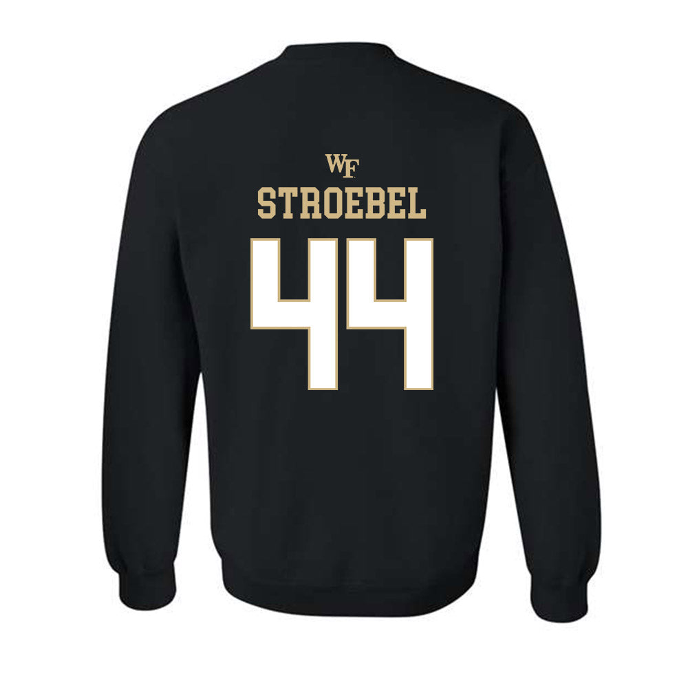 Wake Forest - NCAA Football : Wesley Stroebel - Sports Shersey Crewneck Sweatshirt-1