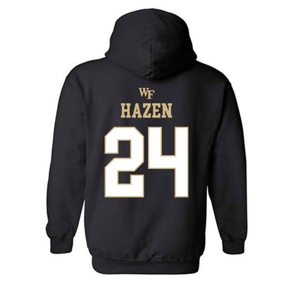 Wake Forest - NCAA Football : Dylan Hazen - Sports Shersey Hooded Sweatshirt-1