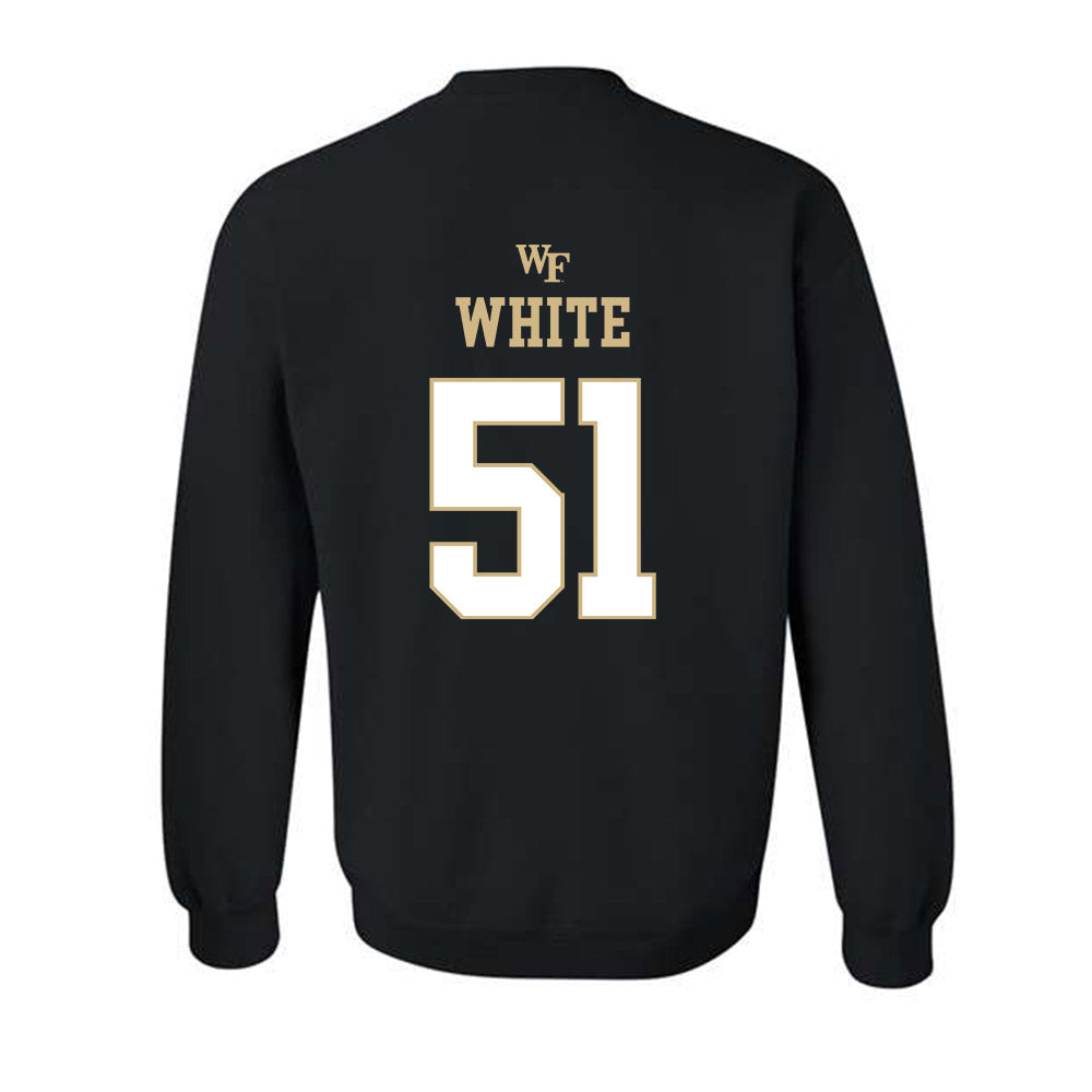 Wake Forest - NCAA Football : Luke White - Sports Shersey Crewneck Sweatshirt-1