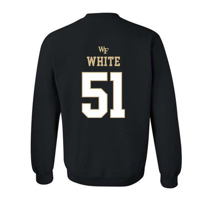Wake Forest - NCAA Football : Luke White - Sports Shersey Crewneck Sweatshirt-1