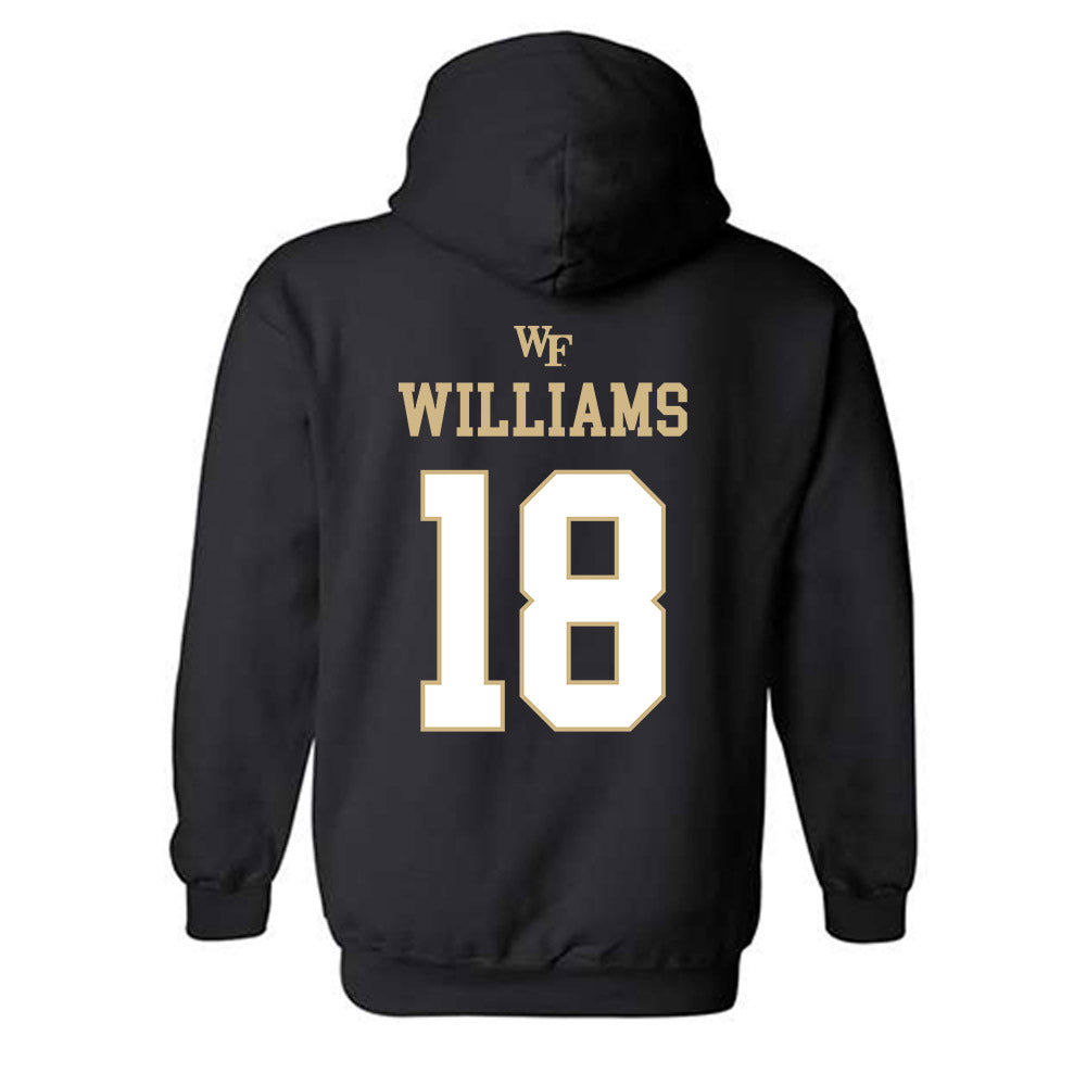 Wake Forest - NCAA Football : BJ Williams - Sports Shersey Hooded Sweatshirt-1