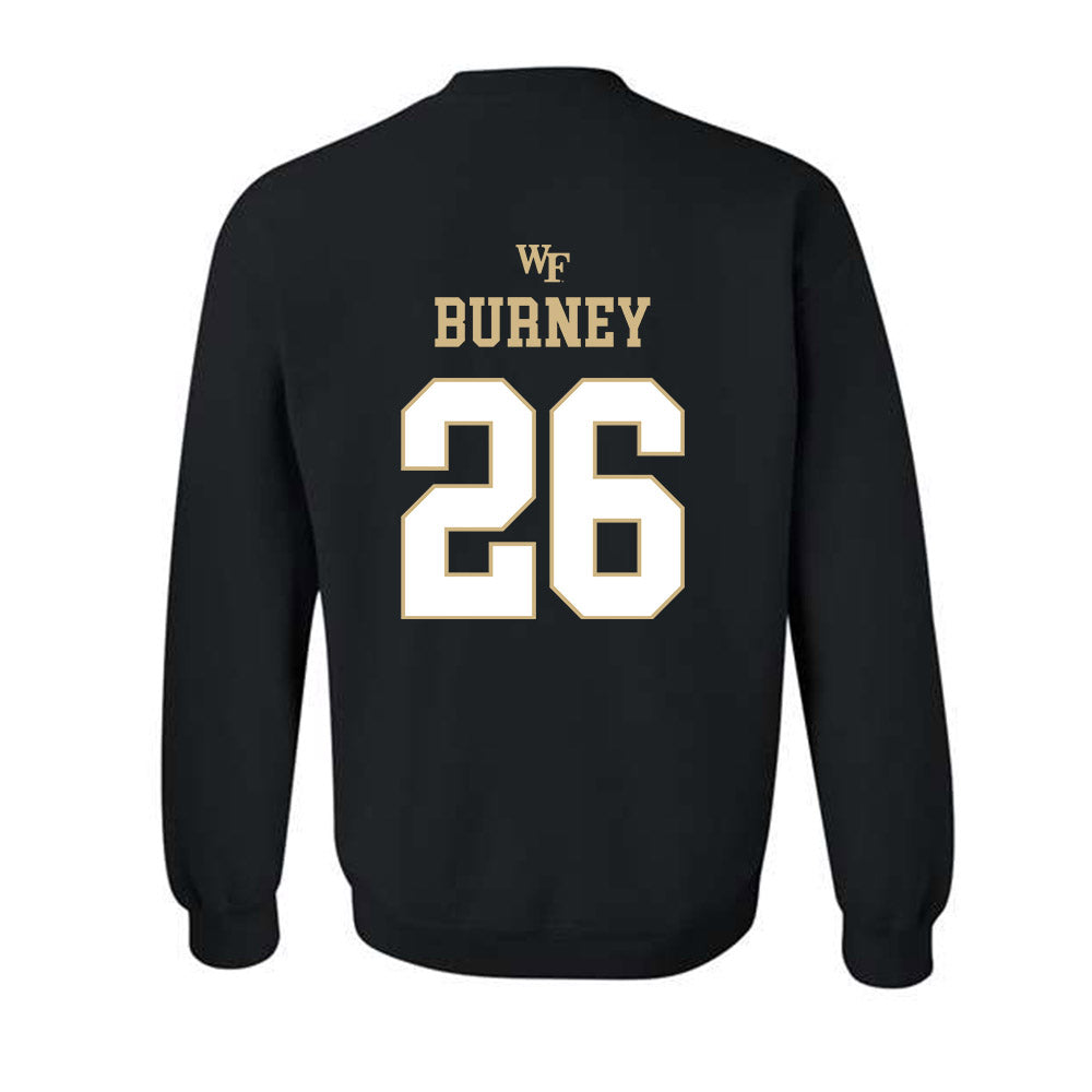 Wake Forest - NCAA Football : Tayshaun Burney - Crewneck Sweatshirt Sports Shersey