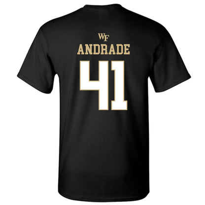 Wake Forest - NCAA Football : Mason Andrade - Sports Shersey T-Shirt-1