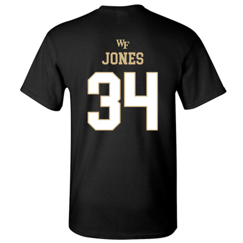 Wake Forest - NCAA Football : Darius Jones - Sports Shersey T-Shirt-1