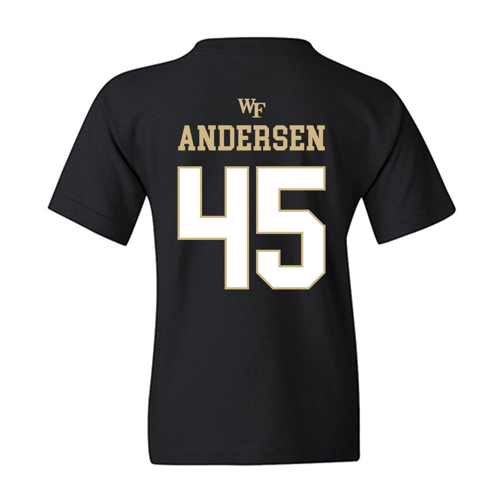 Wake Forest - NCAA Football : Nick Andersen - Sports Shersey Youth T-Shirt-1