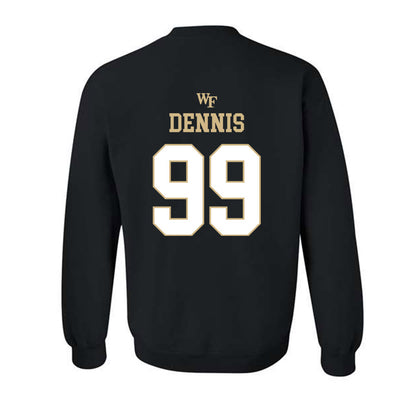 Wake Forest - NCAA Football : Matthew Dennis - Sports Shersey Crewneck Sweatshirt-1