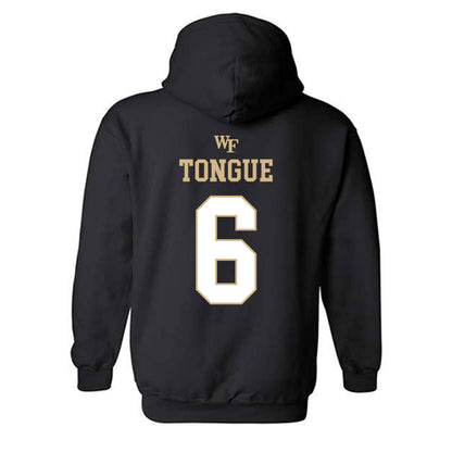 Wake Forest - NCAA Football : Rushaun Tongue - Sports Shersey Hooded Sweatshirt-1