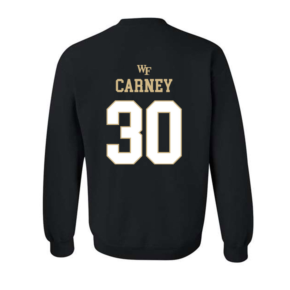Wake Forest - NCAA Football : Tate Carney - Sports Shersey Crewneck Sweatshirt-1