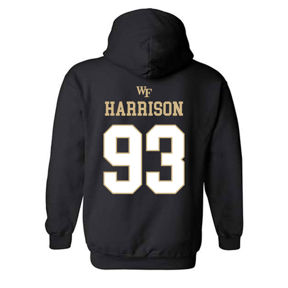 Wake Forest - NCAA Football : Josh Harrison - Sports Shersey Hooded Sweatshirt-1