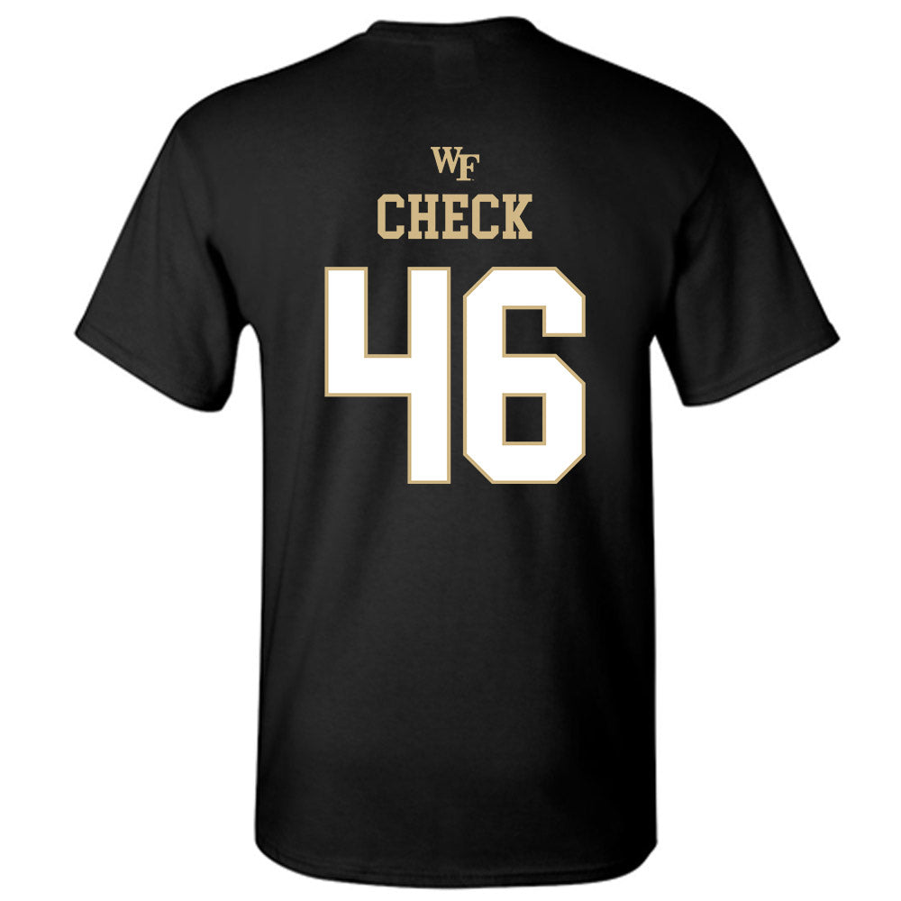 Wake Forest - NCAA Football : Kevin Check - Sports Shersey T-Shirt-1