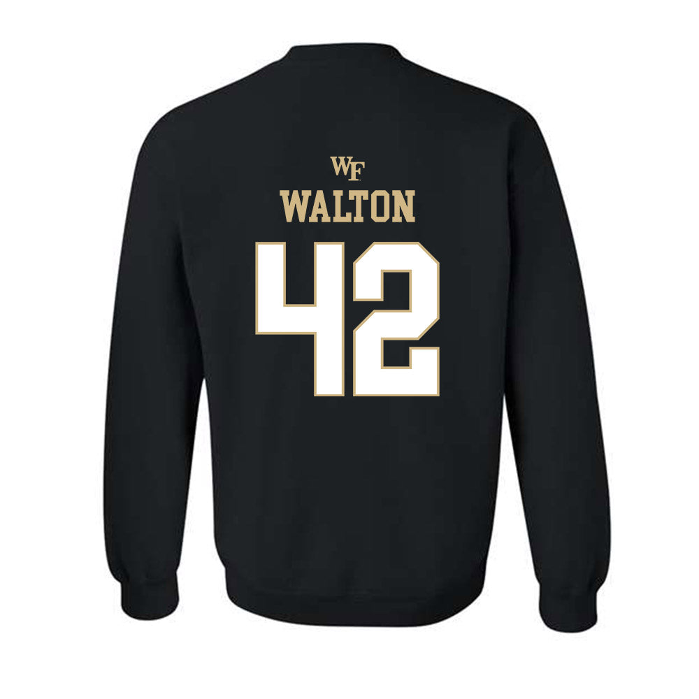 Wake Forest - NCAA Football : Tyler Walton - Sports Shersey Crewneck Sweatshirt-1