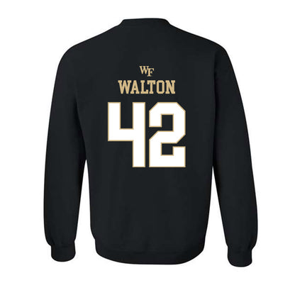 Wake Forest - NCAA Football : Tyler Walton - Sports Shersey Crewneck Sweatshirt-1