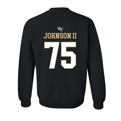 Wake Forest - NCAA Football : Derrell Johnson II - Sports Shersey Crewneck Sweatshirt-1