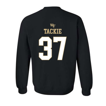 Wake Forest - NCAA Football : William Tackie - Sports Shersey Crewneck Sweatshirt-1