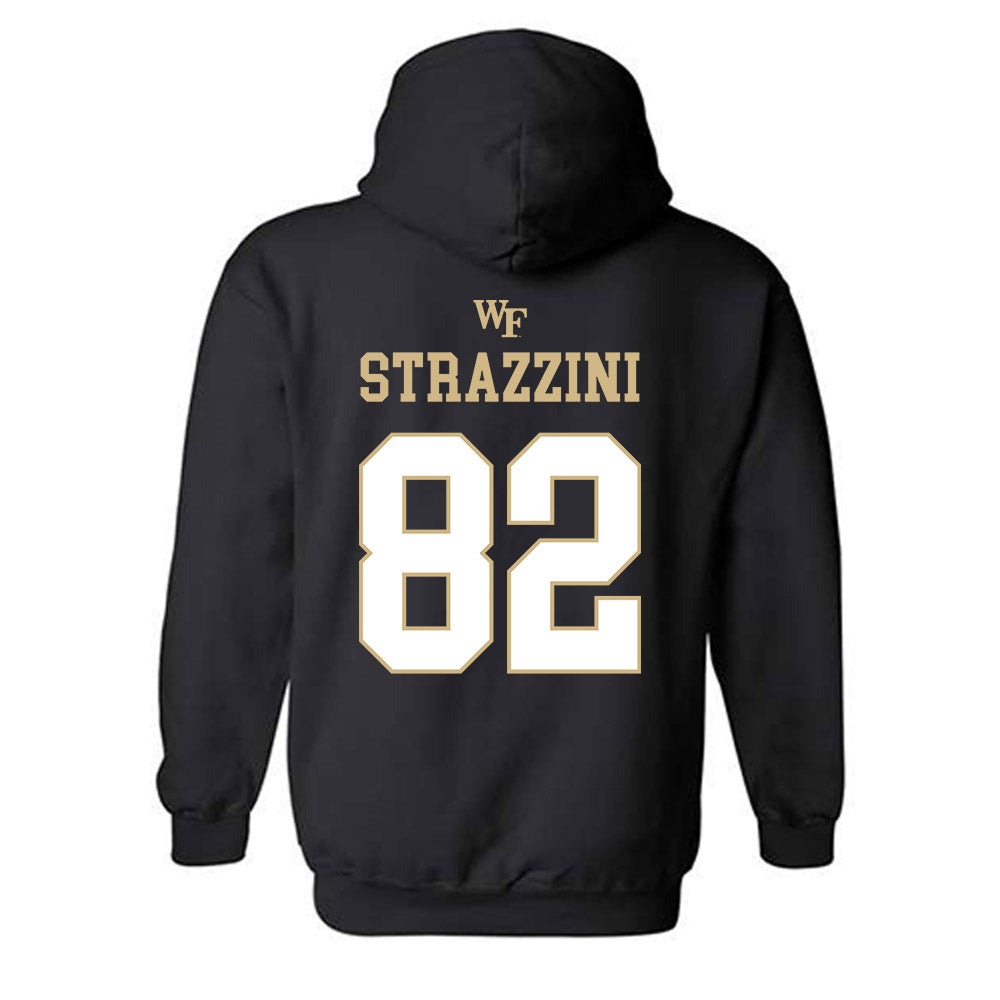 Wake Forest - NCAA Football : Luca Strazzini - Sports Shersey Hooded Sweatshirt-1