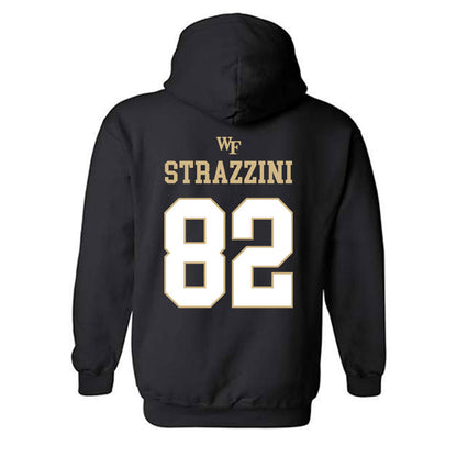 Wake Forest - NCAA Football : Luca Strazzini - Sports Shersey Hooded Sweatshirt-1