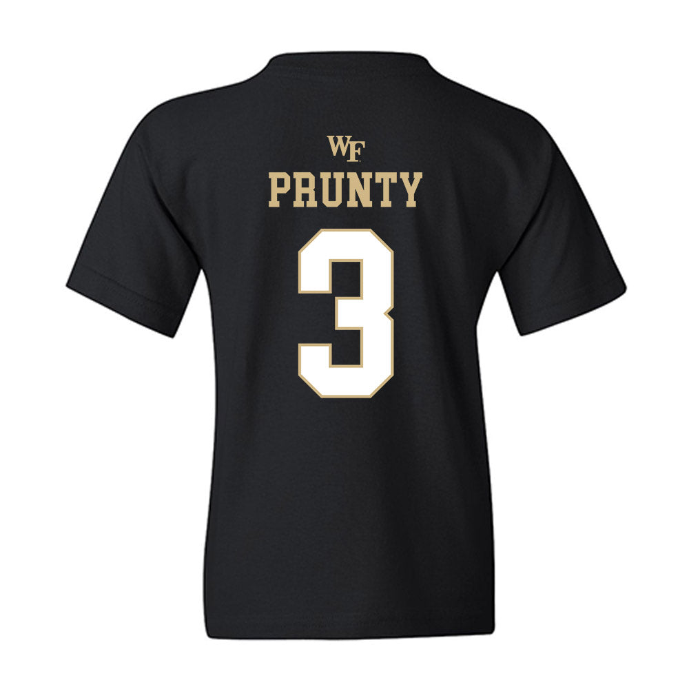 Wake Forest - NCAA Football : Karon Prunty - Sports Shersey Youth T-Shirt-1