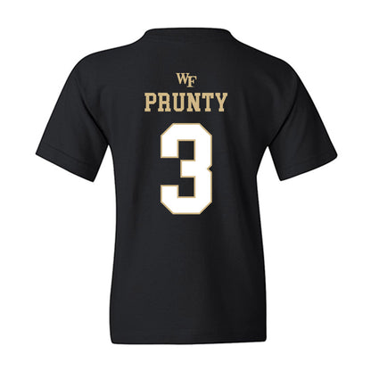 Wake Forest - NCAA Football : Karon Prunty - Sports Shersey Youth T-Shirt-1