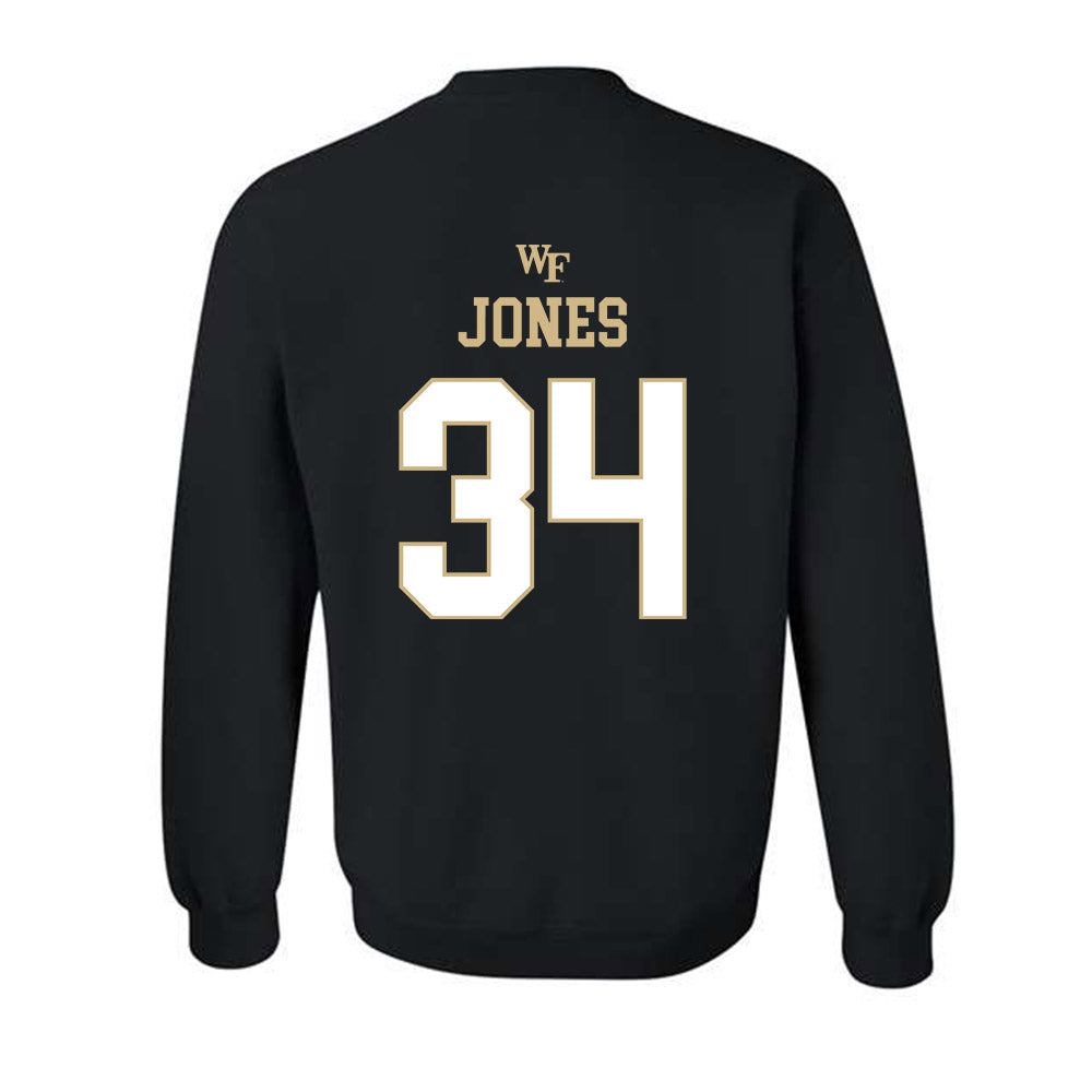 Wake Forest - NCAA Football : Darius Jones - Crewneck Sweatshirt Sports Shersey