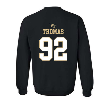 Wake Forest - NCAA Football : Ka'Shawn Thomas - Sports Shersey Crewneck Sweatshirt-1