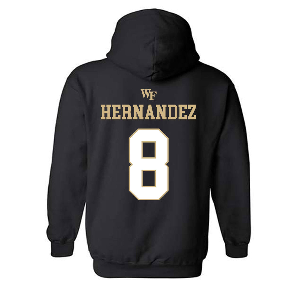 Wake Forest - NCAA Football : Carlos Hernandez - Sports Shersey Hooded Sweatshirt-1