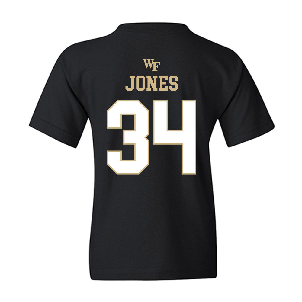 Wake Forest - NCAA Football : Darius Jones - Sports Shersey Youth T-Shirt-1