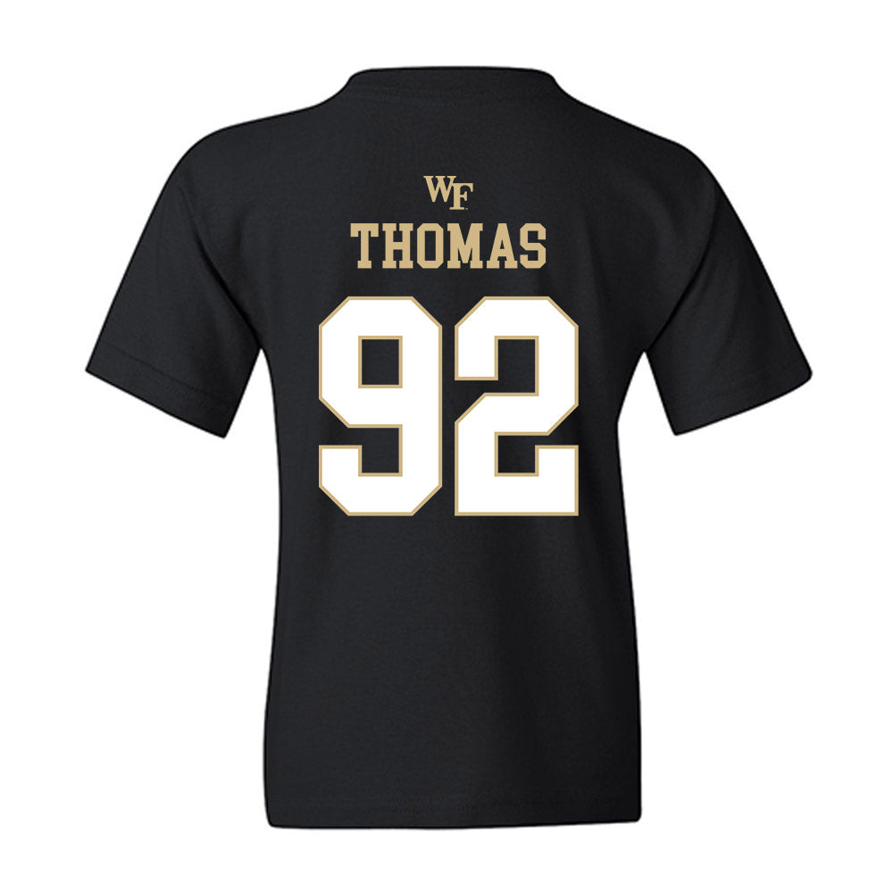 Wake Forest - NCAA Football : Ka'Shawn Thomas - Sports Shersey Youth T-Shirt-1