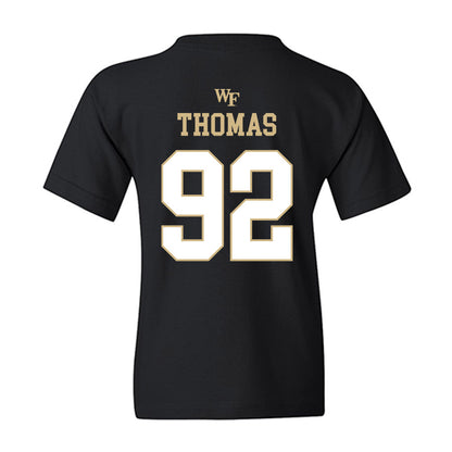 Wake Forest - NCAA Football : Ka'Shawn Thomas - Sports Shersey Youth T-Shirt-1