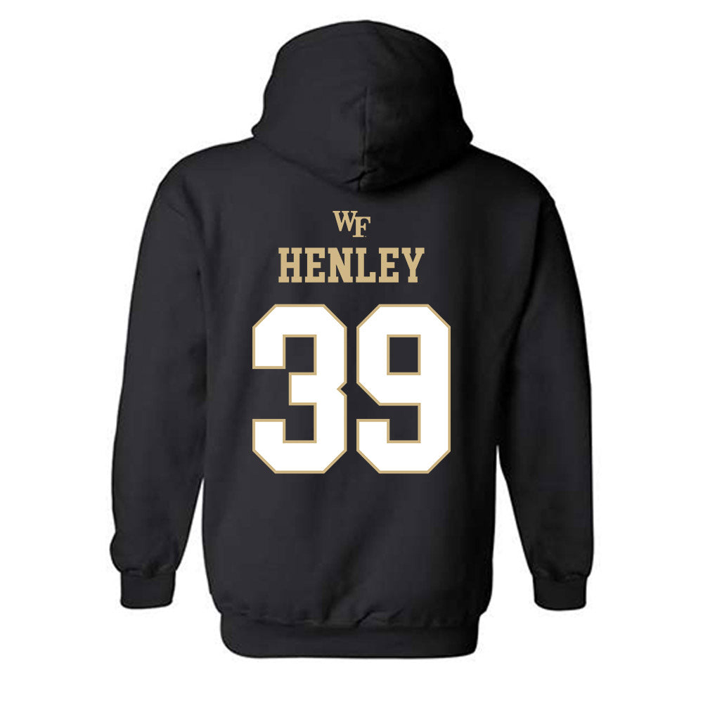 Wake Forest - NCAA Football : Ryan Henley - Sports Shersey Hooded Sweatshirt-1