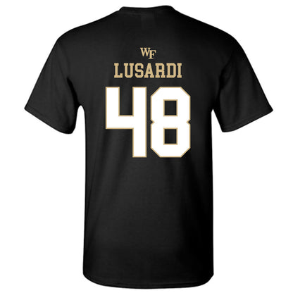 Wake Forest - NCAA Football : Matthew Lusardi - Sports Shersey T-Shirt-1