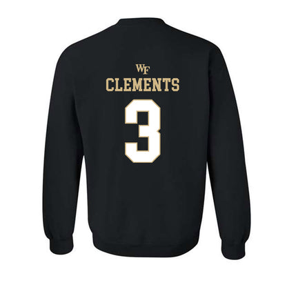 Wake Forest - NCAA Football : JaMario Clements - Sports Shersey Crewneck Sweatshirt-1