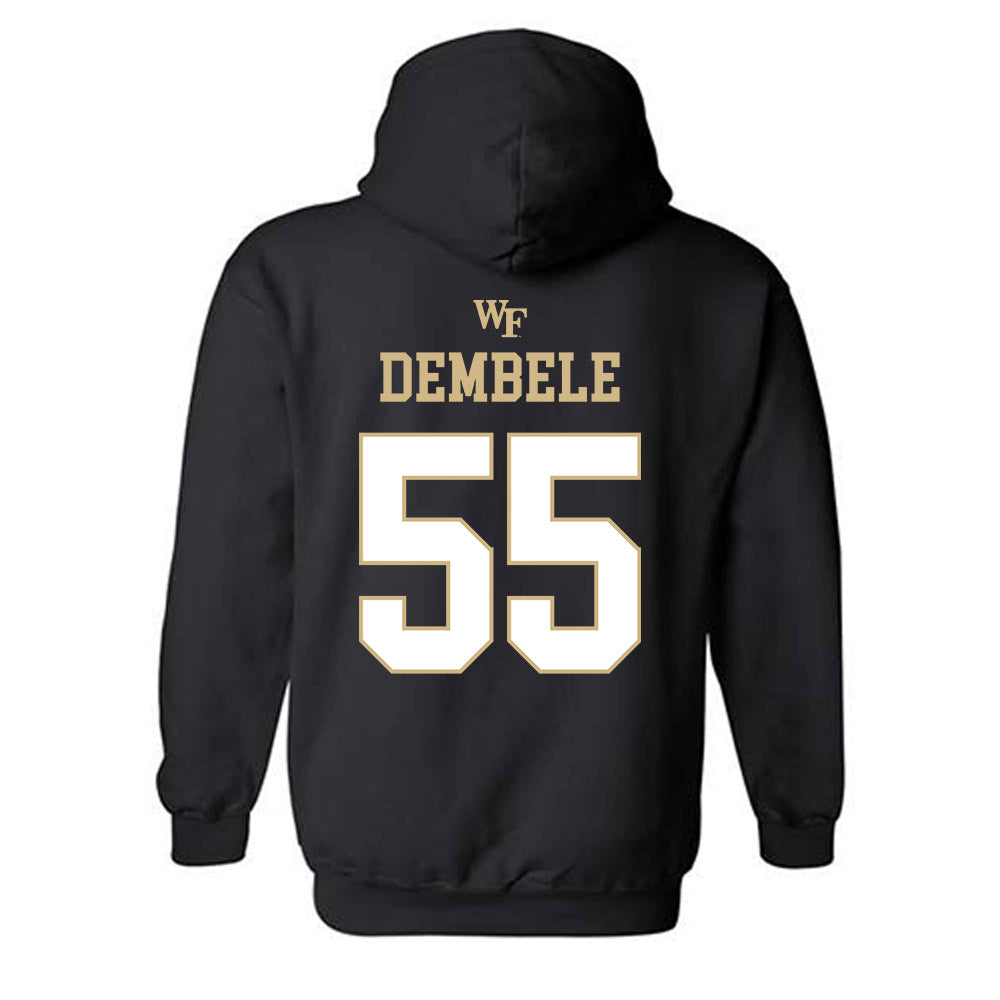 Wake Forest - NCAA Football : Kadear Dembele - Sports Shersey Hooded Sweatshirt-1