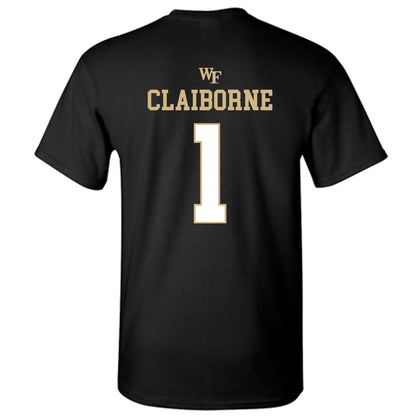 Wake Forest - NCAA Football : Demond Claiborne - Sports Shersey T-Shirt-1