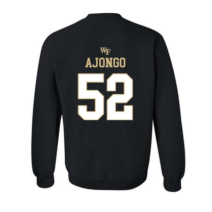 Wake Forest - NCAA Football : Uber Ajongo - Sports Shersey Crewneck Sweatshirt-1