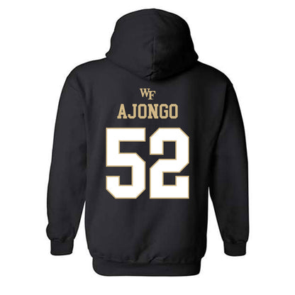 Wake Forest - NCAA Football : Uber Ajongo - Sports Shersey Hooded Sweatshirt-1