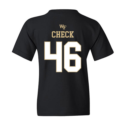 Wake Forest - NCAA Football : Kevin Check - Sports Shersey Youth T-Shirt-1