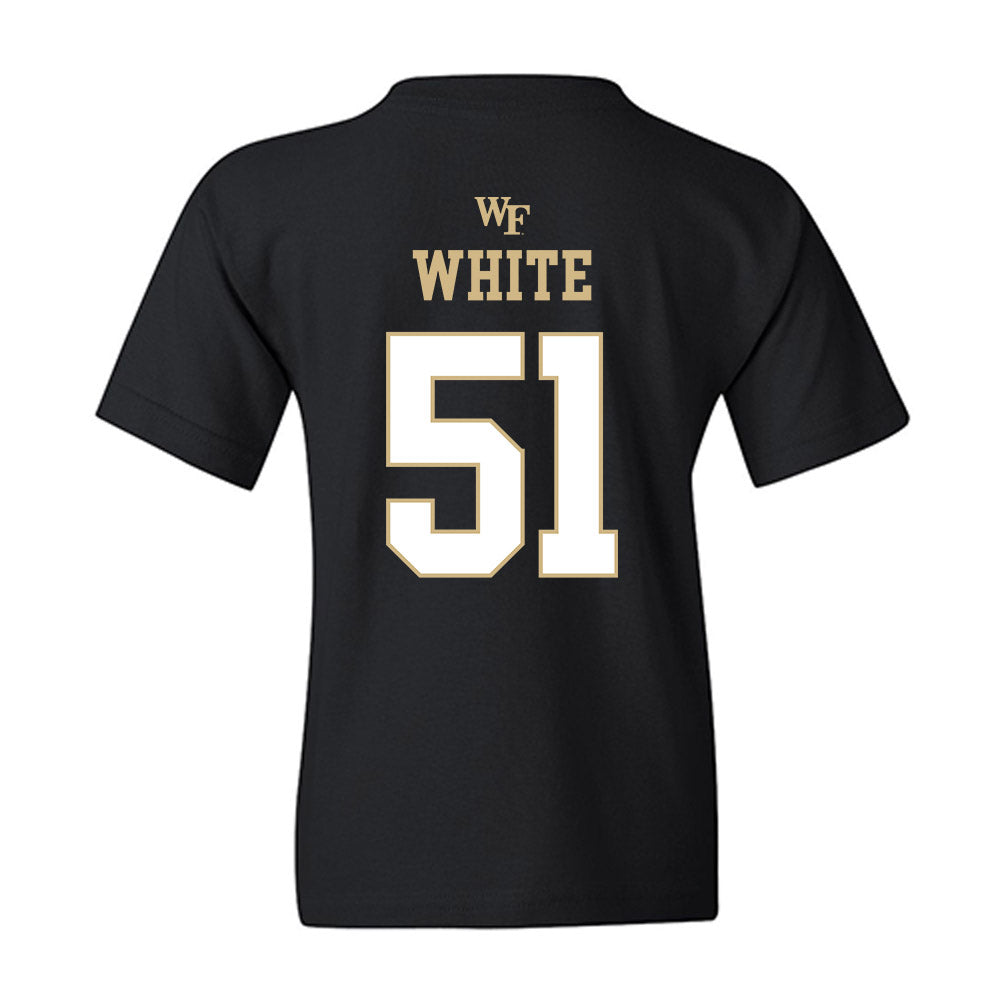 Wake Forest - NCAA Football : Luke White - Sports Shersey Youth T-Shirt-1