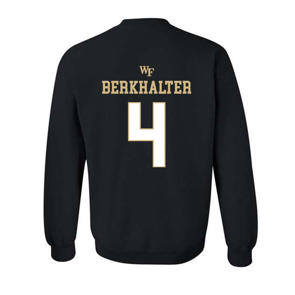 Wake Forest - NCAA Football : Sterling Berkhalter - Sports Shersey Crewneck Sweatshirt-1